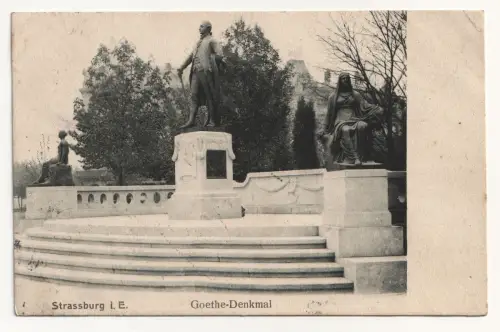 Strassburg. Goethe-Denkmal. jahr 1908