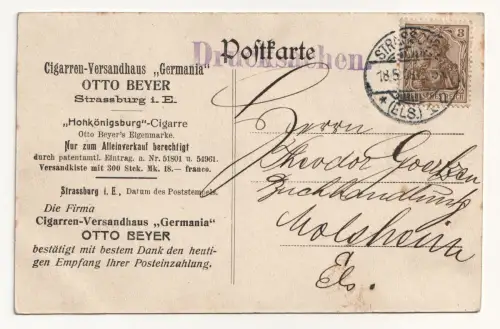 Strassburg. Goethe-Denkmal. jahr 1908