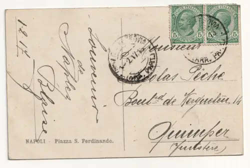 Napoli - Piazza S. Ferdinando. jahr 1917