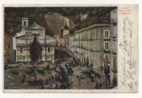 Napoli. Festa popolare a Piedigrotta. jahr 1905