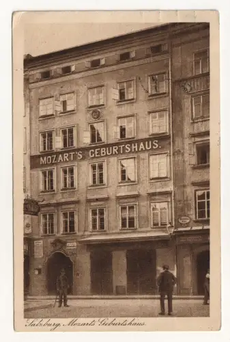 Salzburg. Mozart s Geburtshaus.