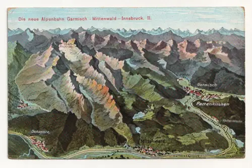 Die neue Alpenbahn Garmisch - Mittenwald - Innsbruck. II. jahr 1912