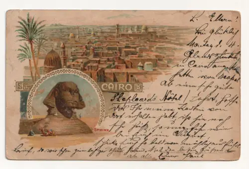 Cairo. Sphinx. jahr 1901