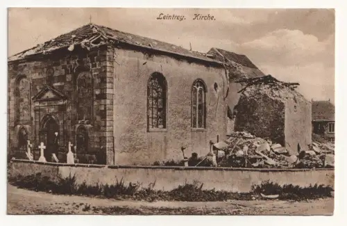 Leintrey. Kirche. jahr 1915. Feldpost