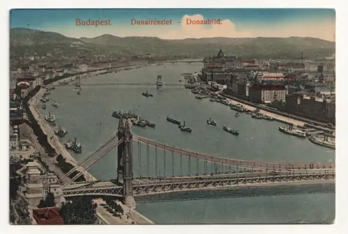 Budapest. Dunaireszlet - Donaubild. jahr 1912