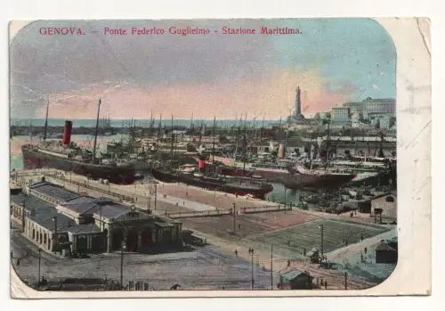 Genova. Ponte Federico Guglielmo - Stazione Marittima.