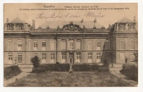 Bazeilles. Chateau Dorival, construit en 1730. jahr 1917