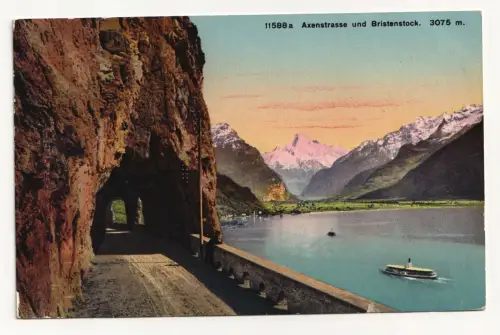 Axenstrasse und Bristenstock. jahr 1911