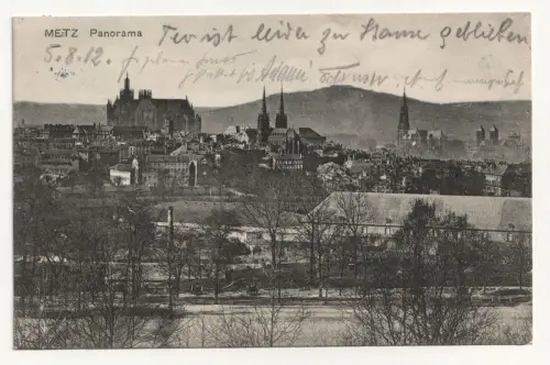 Metz. Panorama. jahr 1912