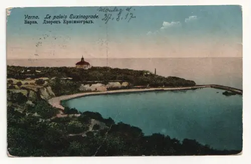 Varna. Le palais Euxinograde. jahr 1917. Feldpost