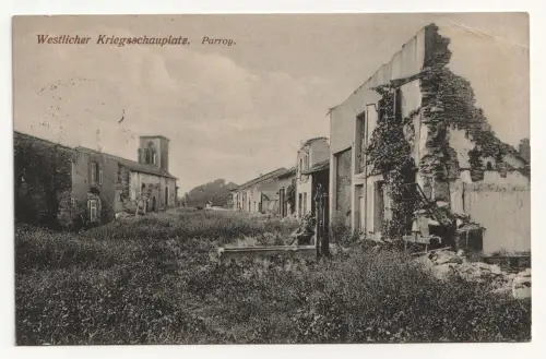 Westlicher Kriegsschauplatz. Parroy. jahr 1916