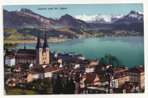 Luzern und die Alpen. jahr 1911