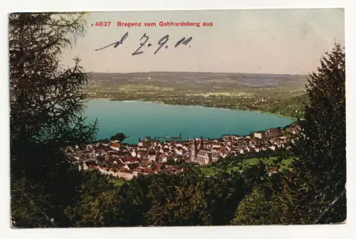 Bregenz vom Gebhardsberg aus. jahr 1911