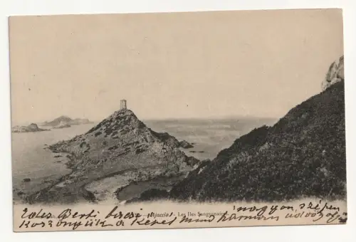 Ajaccio - Les Iles Sanguinaires. Alte Ansichtskarte