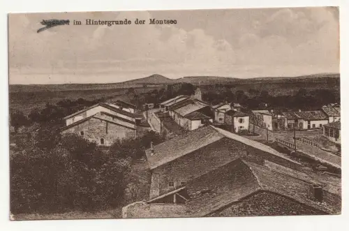 Nonsard im Hintergrunde der Montsec. jahr 1917. Feldpost
