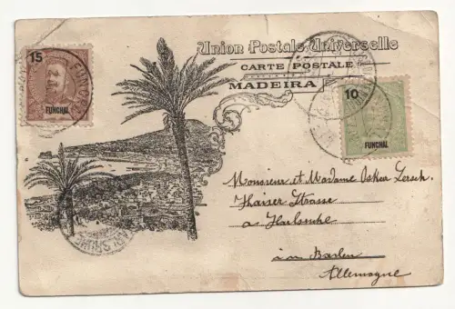 Madeira 125. Alte Ansichtskarte