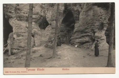 Tyssaer Wände. Waldtor. jahr 1906
