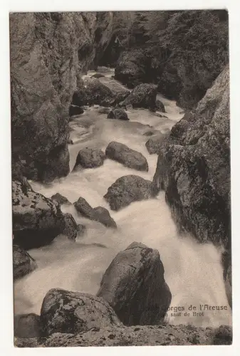 Gorges de l Areuse. Au saut de Brot. jahr 1916