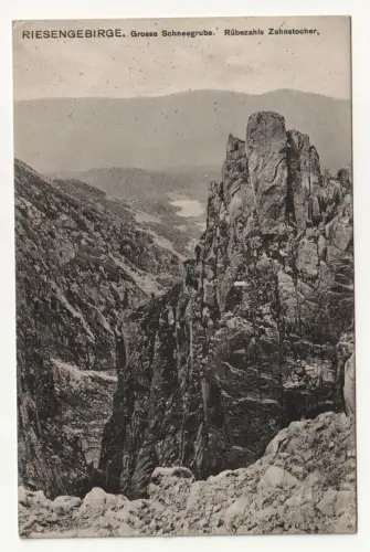 RIESENGEBIRGE. Grosse Schneegrube. Rübezahls Zahnstocher. jahr 1911