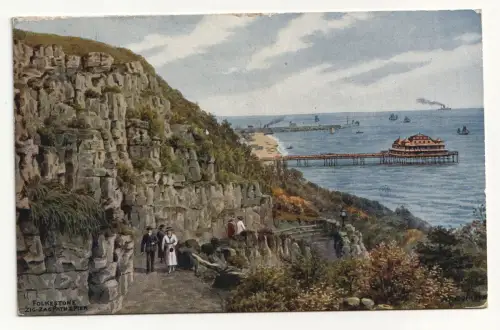 FOLKESTONE. ZIG-ZAG PATH & PIER