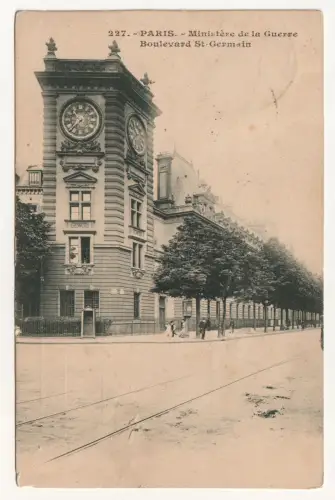 PARIS. Ministère de la Guerre Boulevard St-Germain