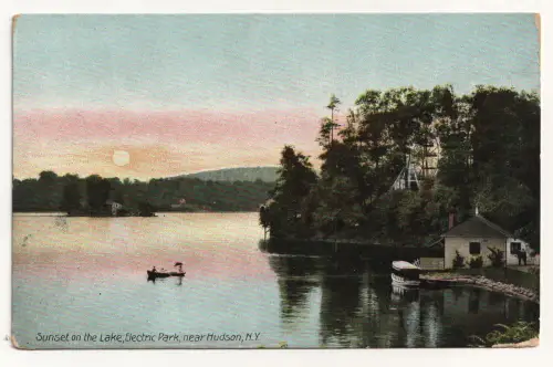 Sunset on the Lake,Electric Park, near Hudson, N.Y.