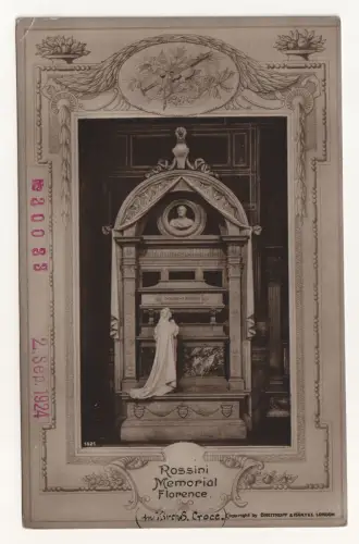 Rossini Memorial Florence. Kirch S. Croce