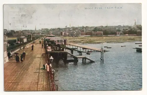 RYDE, FROM PIER. Alte Ansichtskarte