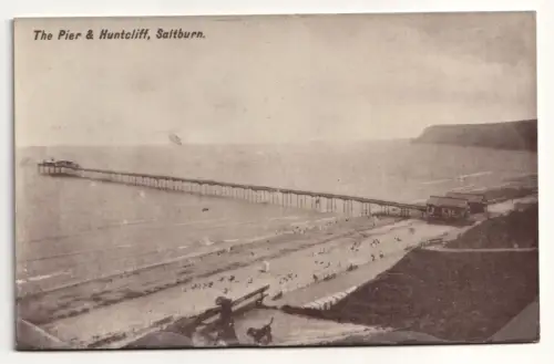 The Pier & Huntcliff, Saltburn. jahr 1912