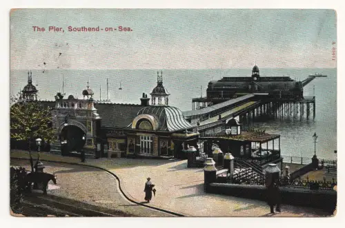 The Pier, Southend-on-Sea. Alte Ansichtskarte