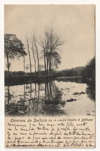 Environs de Dolhain. La Vesdre à Béthane. jahr 1902