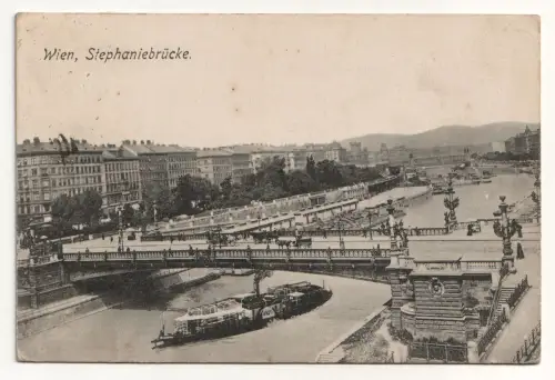 Wien, Stephaniebrücke. jahr 1912