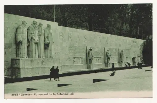 Genève - Monument de la Réformation. Alte Ansichtskarte
