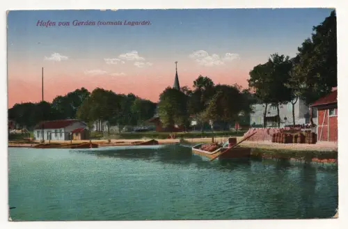 Hafen von Gerden (vormals Lagarde). 1917 Landwehr