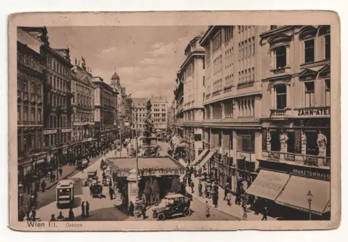 Wien I/1. Graben. Alte Ansichtskarte