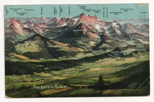 Dachstein-Gebiet. jahr 1908