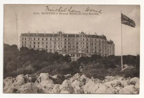 Menton - Grand Hotel du Cap Martin.