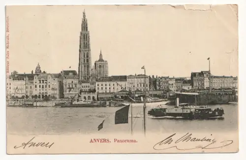 Anvers. Panorama. // Alte Ansichtskarte