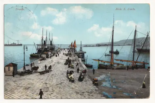 Trieste. Molo S. Carlo. jahr 1909