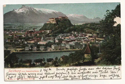 Salzburg vom Kapuzinerberg. jahr 1904
