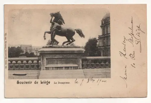 Souvenir de Liege. Le Dompteur. jahr 1900