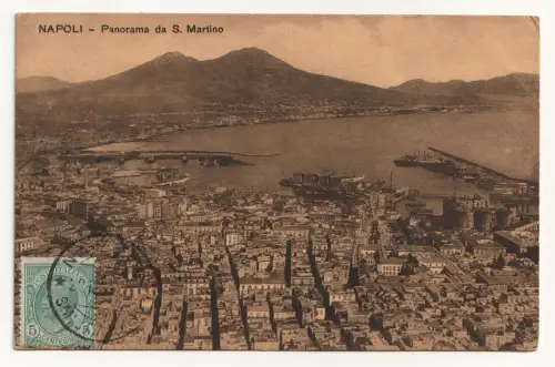 Napoli. Panorama da S. Martino. jahr 1911