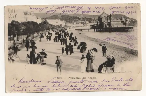 Nice. Promenade des Anglais. jahr 1901
