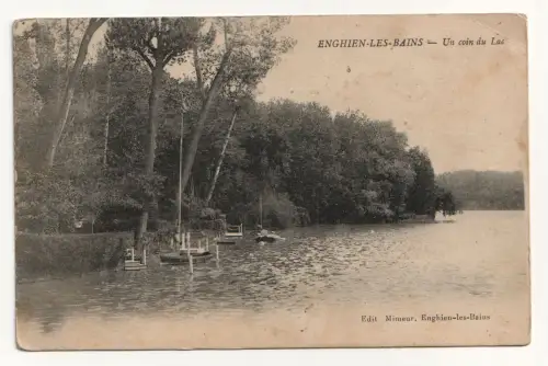 ENGHIEN-LES-BAINS Un coin du Lac. Alte Ansichtskarte