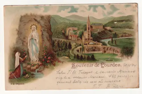 Souvenir de Lourdes. jahr 1904