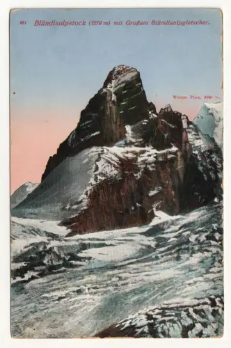 Blümlisalpstock (3219 m) mit Großem Blümlisalpgletscher.