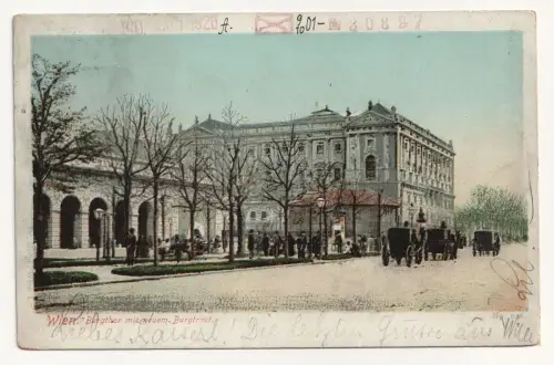 Wien. Burgther mit neuem Burgtract. jahr 1901