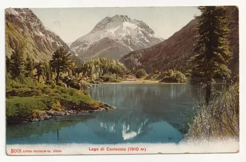 Lago di Cavloccio (1910 m). jahr 1907