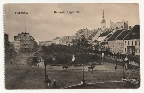 Pozsony. Kossuth Lajos-tér. Alte Ansichtskarte