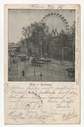 Wien Riesenrad. jahr 1902